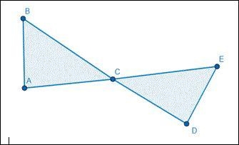 In the figure, point C is the midpoint of (A/E) Use the figure to answer the questions-example-1