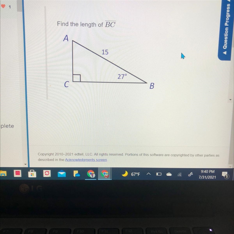 Find the length of BC-example-1