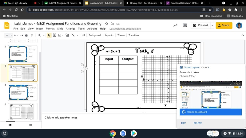 Functions and Graphing complete each table-example-3