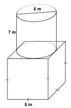 Calculate the volume of the following object:-example-1