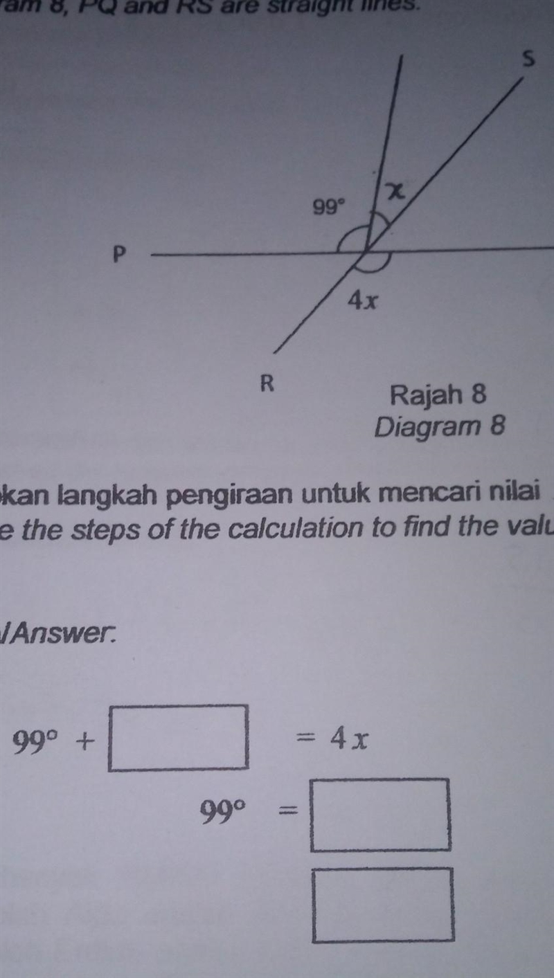 Complete the steps of the calculation to find the value of x​-example-1