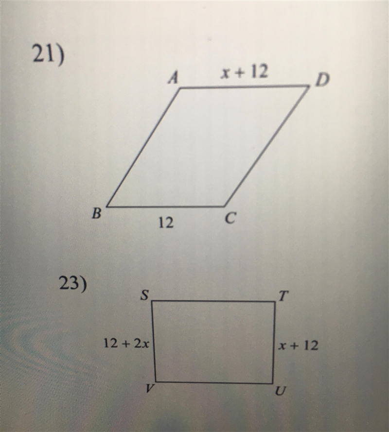 PLEASE NO LINKS, Find the measurement in parallelogram. Need help, please. I also-example-1