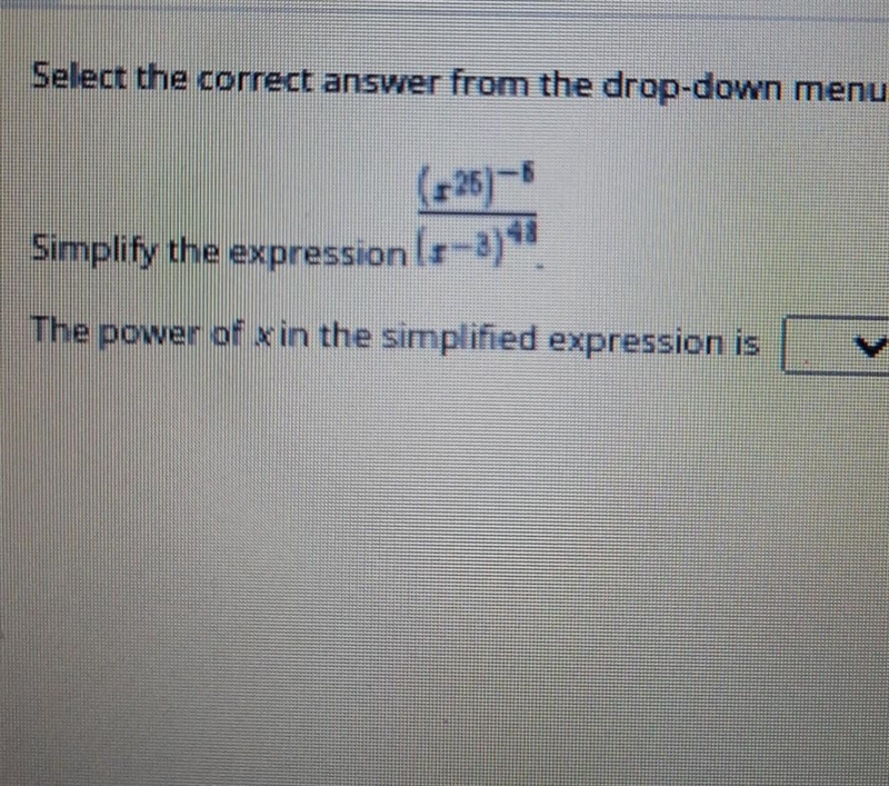 Simplify the expression below. (x^25)^-5/(x^-3)^48​-example-1