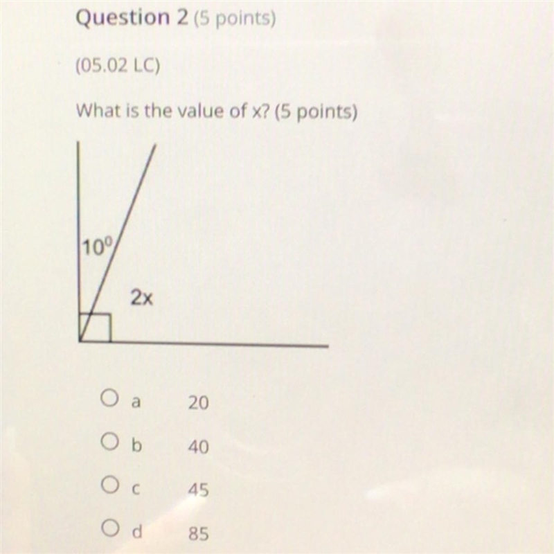 HELP! What is the value of x? (Picture)-example-1