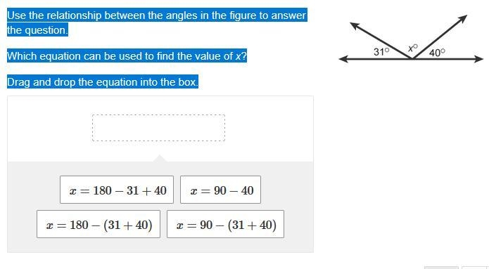 Use the relationship between the angles in the figure to answer the question. Which-example-1