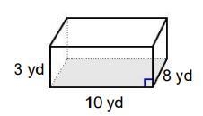 Find the total surface area of the shape below. 268yd² 268yd² 208yd² 208yd² 220yd-example-1