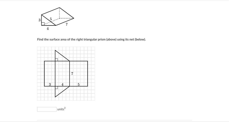 Trying to find the surface area and can not get the answer.-example-1