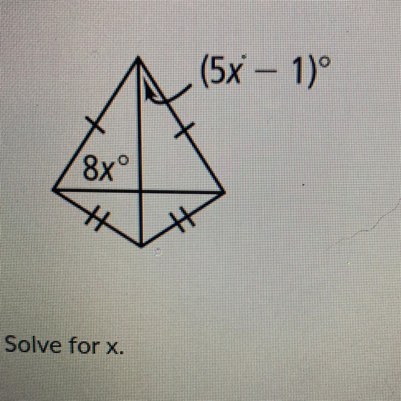 Solve for x (5x-1) 8x-example-1