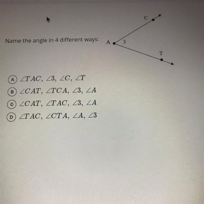 Name the angle in 4 different ways-example-1