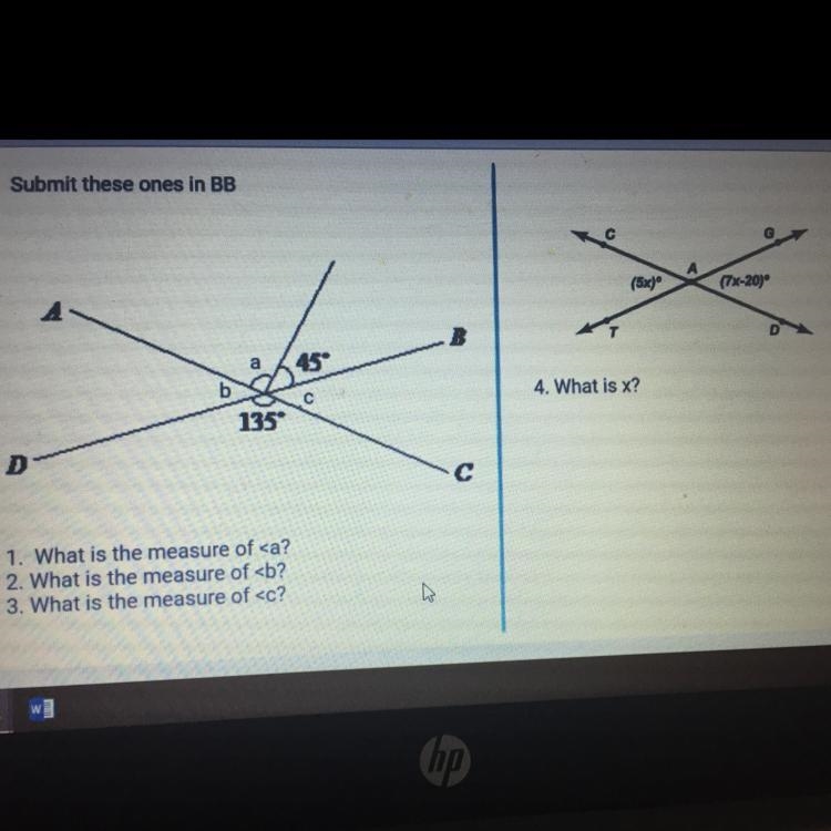 NEED HELP ASAP PLZZZ 1. What is the measure of 2. What is the measure of 3. What is-example-1