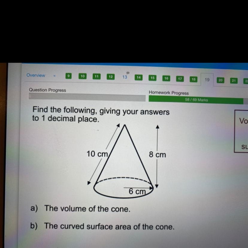 Find the following , giving your￼ answers to 1 decimal place-example-1