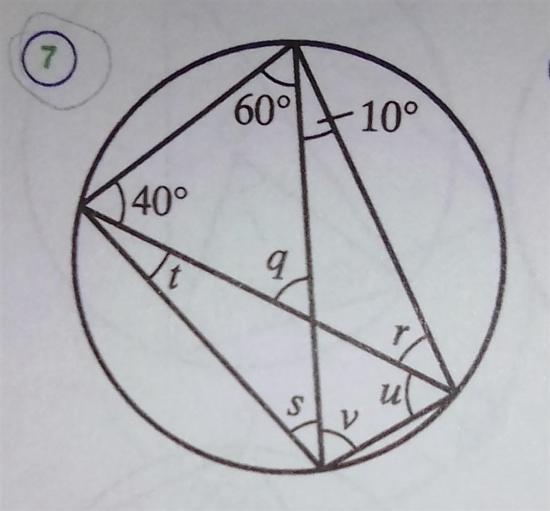 Find the lettered angles in each of the following. ( where a point o is given , it-example-1