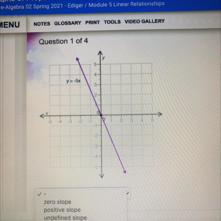 < y=-5% 3 2 4 21 2 2 ✓- zero slope positive slope undefined slope negative slope-example-1