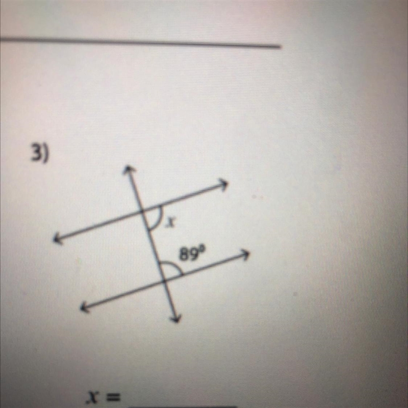 Find the value of x !!!!!-example-1