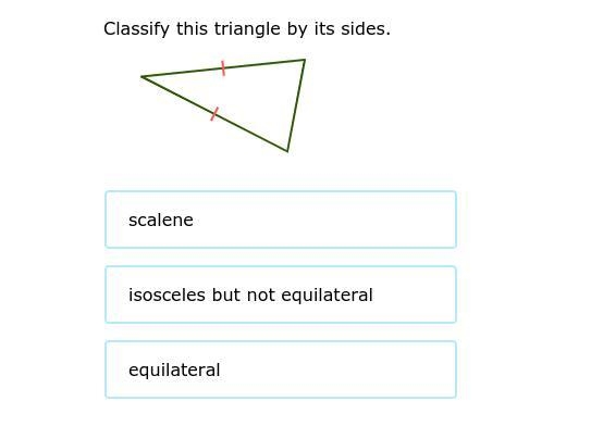 Classify this triangle by its sides.-example-1