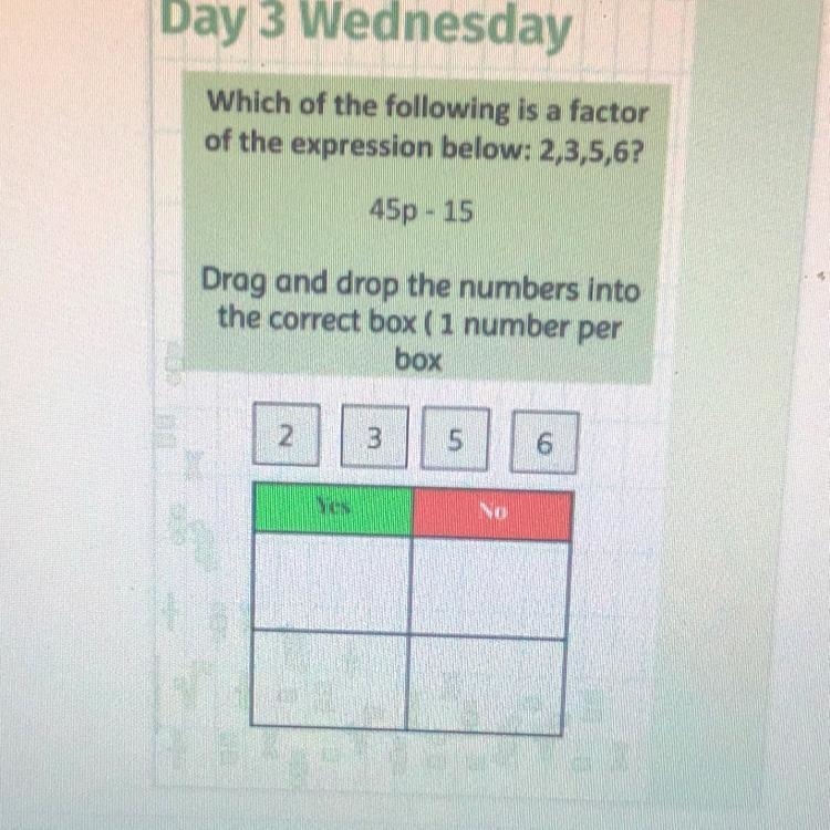 Which of the following is a factor of the expression below: 2,3,5,6-example-1