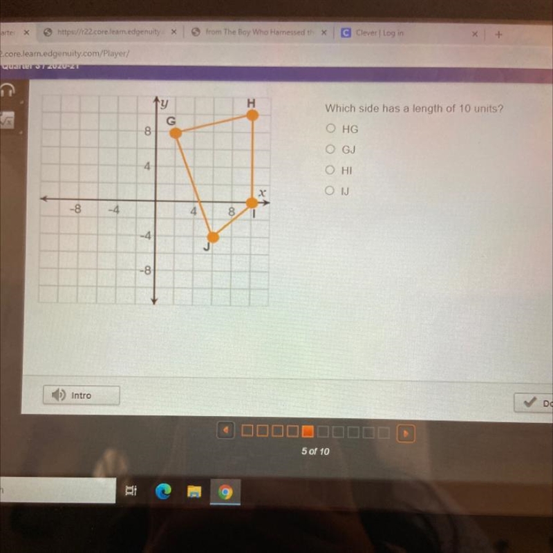 Which side has a length of 10 units?-example-1