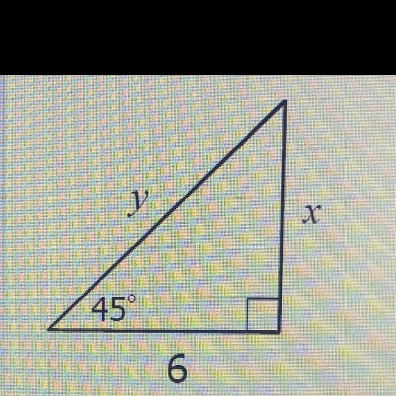 Find the missing value of x and y.-example-1