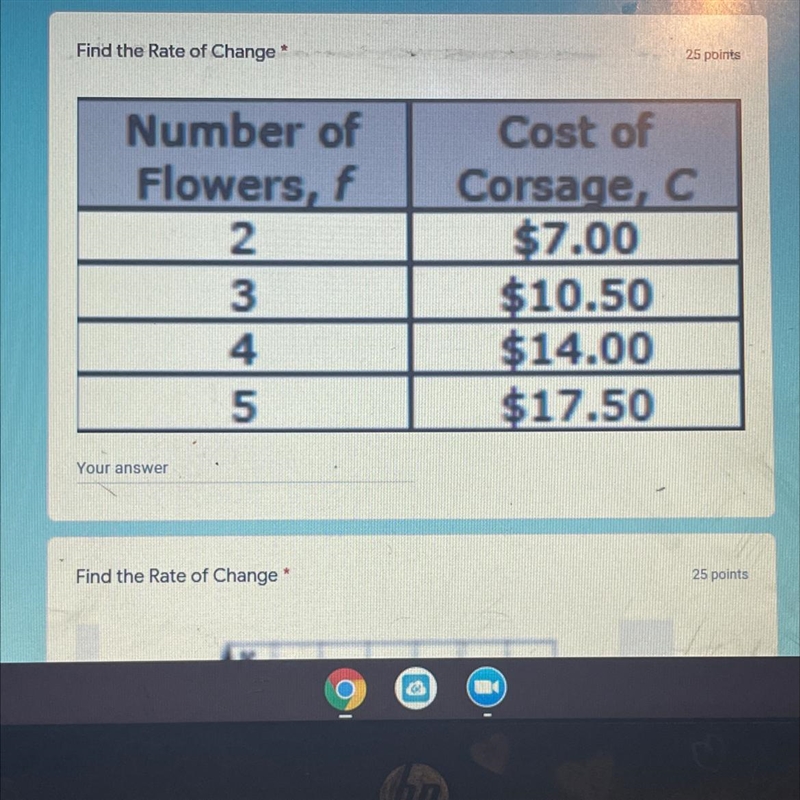 Find the rate change-example-1