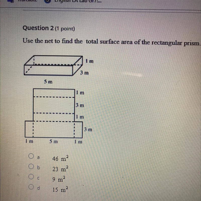 Use the net to find the total surface area of the rectangular prism.-example-1