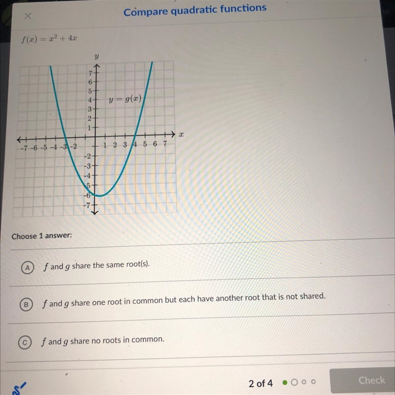 Someone help me find the roots that this function have in common please-example-1