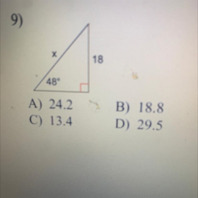 Find the missing side round to-example-1