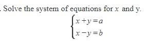 Solve the system and find the values of x and y-example-1