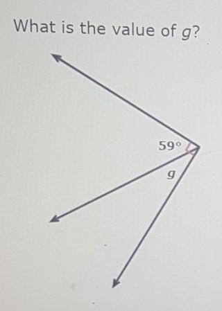 What is the value of g? ___°​-example-1