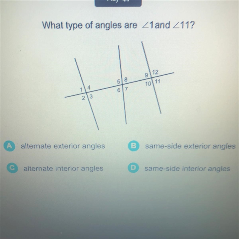 What type of angles are these???-example-1