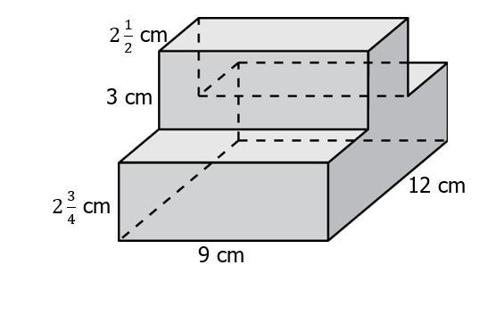 Find the volume of the given figure.-example-1