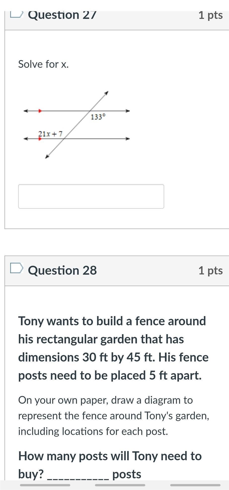 Questions 27 and 28 please ​-example-1