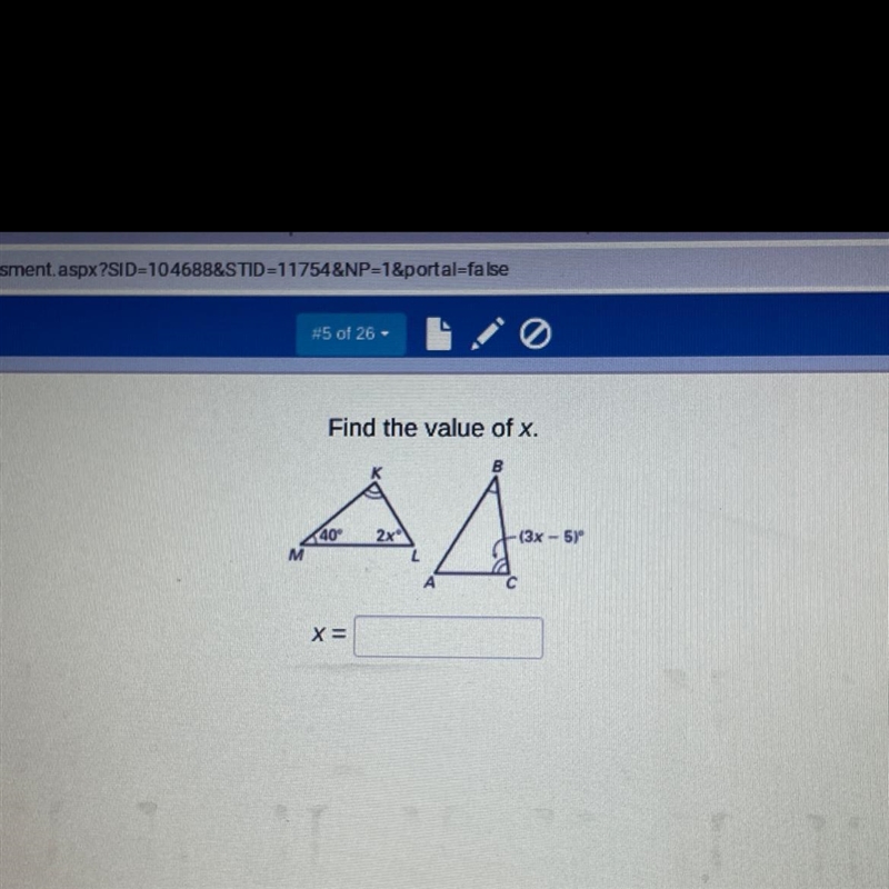 Find the value of X.-example-1