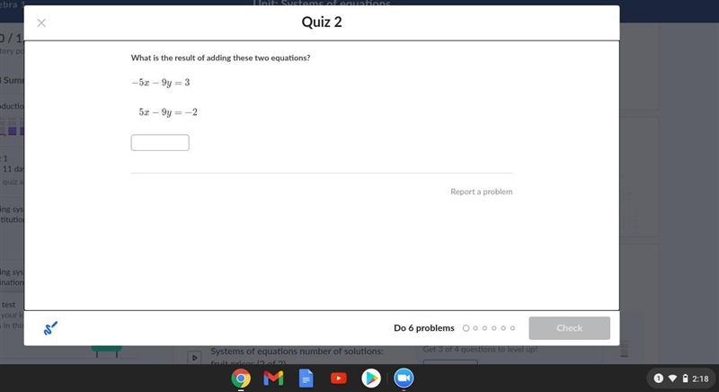 What is the result of adding these two equations?-example-1