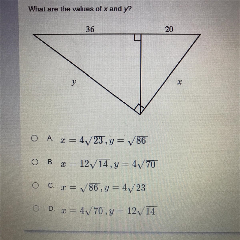 Please help me!!!!! What are the vales of x and y?-example-1