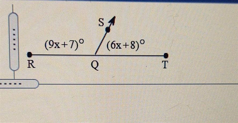 <RQT is a straight angle. What are m<RQS and m<TQS​-example-1