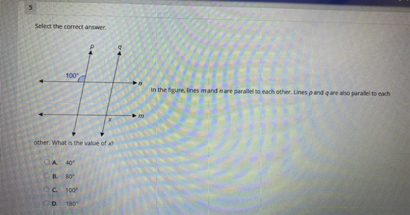 Select the correct answer. Please help!! AND FAST 100 n In the figure, lines mand-example-1