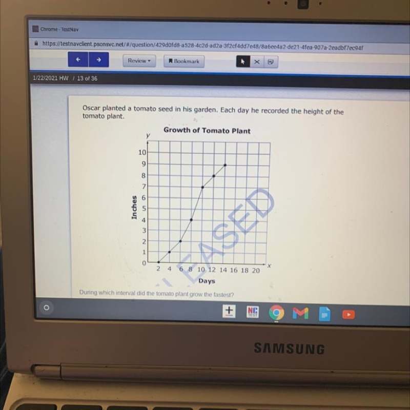 HELP I NEED HELP ASAP During which interval did the tomato plant grow the fastest-example-1