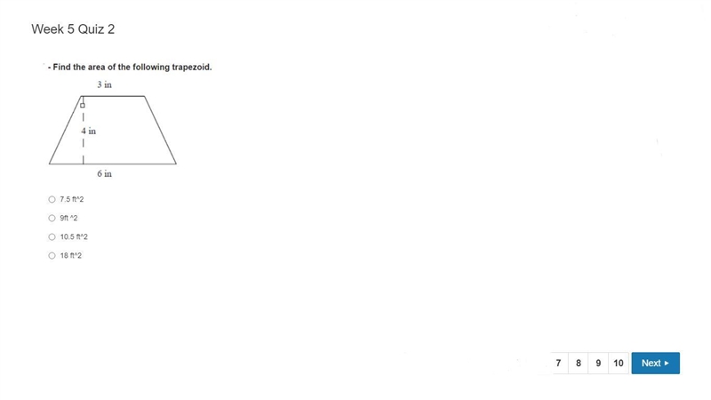 Find the Area of the Trapezoid.-example-1