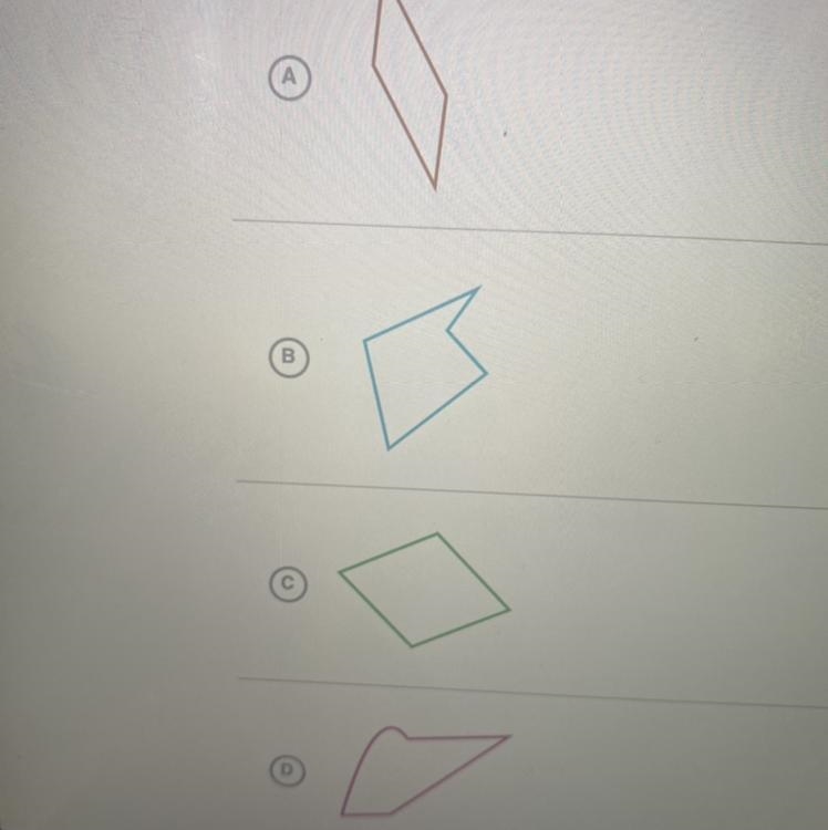 Which of the following shapes are quadrilaterals ? Please choose 2 correct answers-example-1