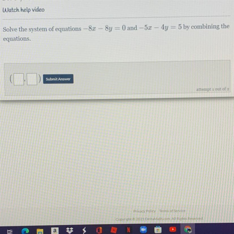 Pls explain how to solve this elimination problem!!-example-1