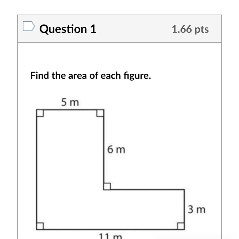 Find the area of the object-example-1