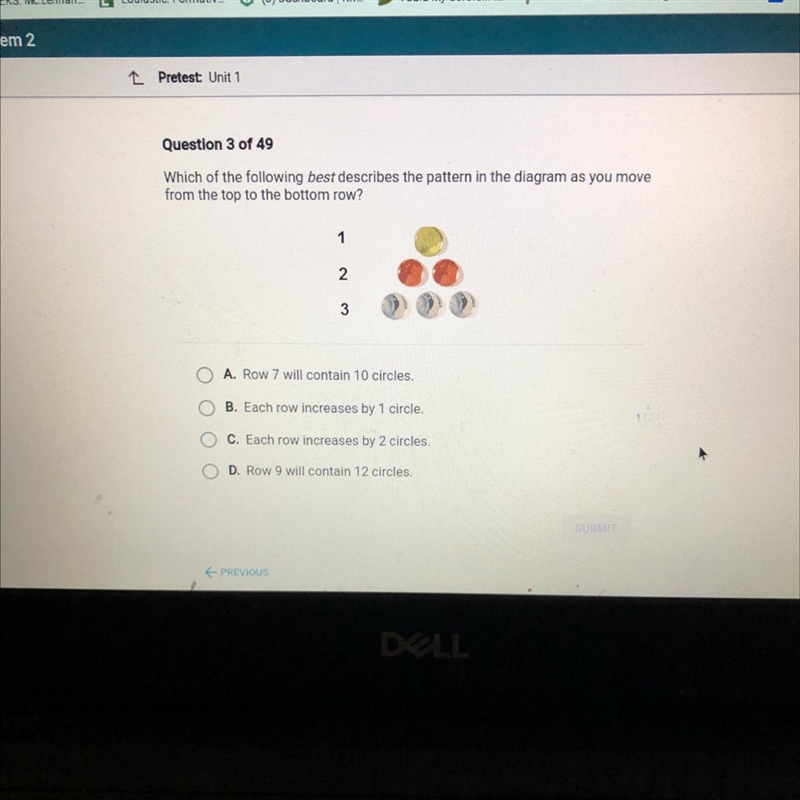 Which of the following best describes the pattern in the diagram as you move from-example-1