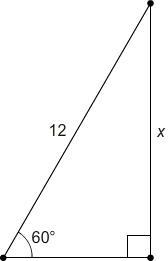 What is the value of X? A. 6 B. 6√3 C. 12 D. 12√3-example-1