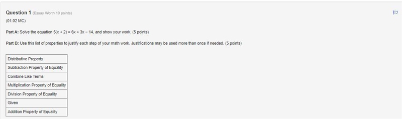 Solve the equation 5(x + 2) = 6x + 3x − 14, and show your work.-example-1