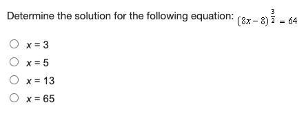 Determine the solution on the following equation-example-1