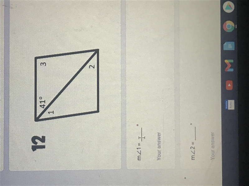 Find the measures of the numbered angles in each rhombus-example-1