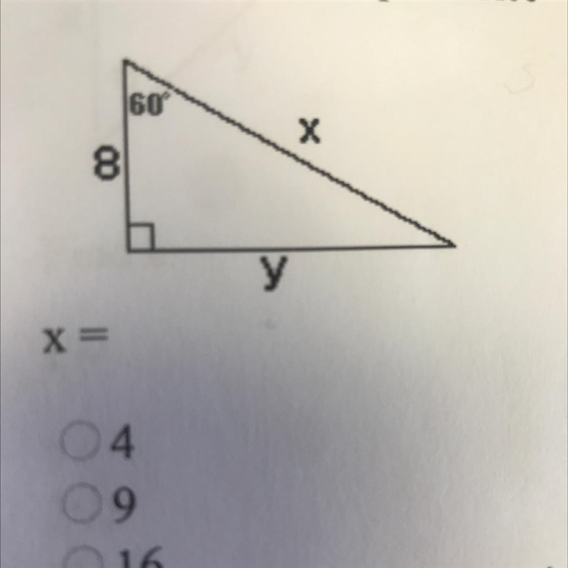 X= what??????? 4 9 16-example-1