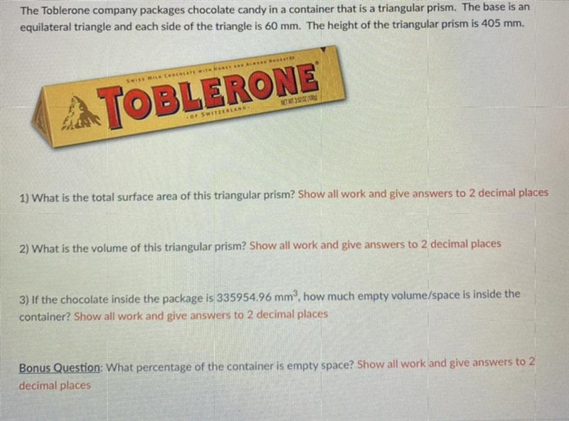 NEED HELP FOR THIS QUICK (WILL SEND MONEY IF DONE) The Toblerone company packages-example-1