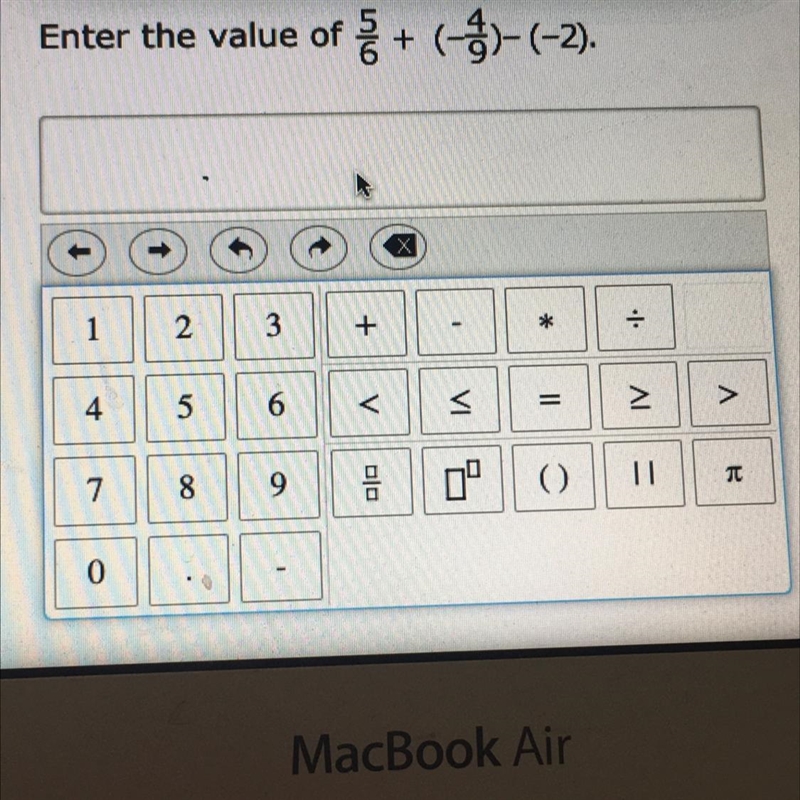 What is the answer to 5/6 + -4/9 - -2-example-1