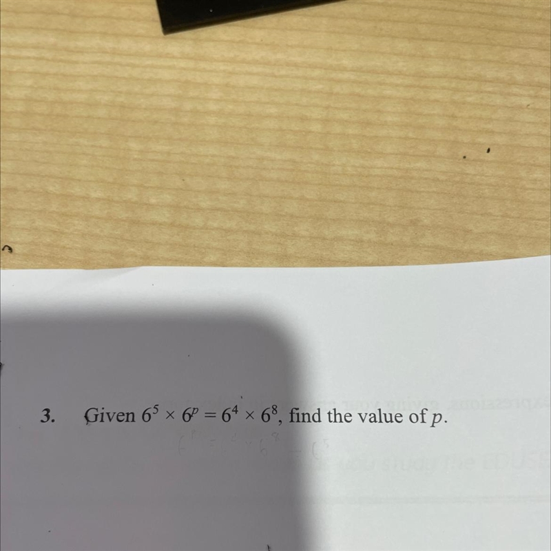 Find the value p with working-example-1